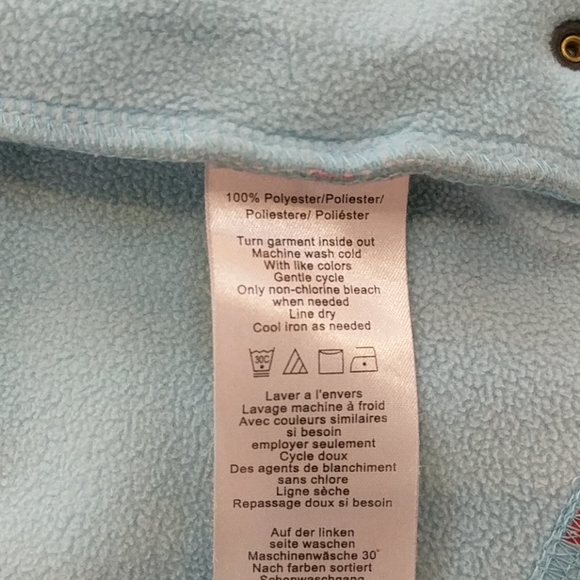 ❄️3/$25 BURTON Blue and Red Zip-Up Hoodie Jacket - Picture 7 of 12